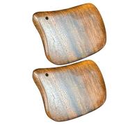 2pcs Sandalwood Gua Sha Board for Neck and Back Muscle Relief | Hand Polished Wood, Smooth Delicate Finish, Home Use and On-the-go Relaxation, for Calves and Skin