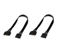 2Pcs SATA Power Extension Cable,15 Pin Male to Female Extender Cable Adapter for Hard Drive Disk HDD,SSD,30CM