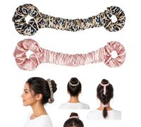 2Pcs Satin Heatless Curlers, Heatless Curl Scrunchie and Sleepy Ties, No Heat Hair Curlers for Natural Waves and Gentle Styling, Women and Girls