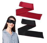2Pcs Satin Sleep Mask for Women Men - Ultra Soft Adjustable Eye Mask for Blocking Light, Comfortable Blindfold for Night Sleep, Travel, Nap & Meditation, Ideal Valentine's Day Gift (150cm/59In)