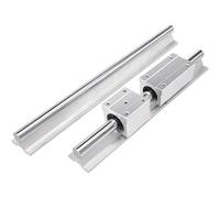 2pcs SBR16 16mm Linear Guide Rail 150mm-1000mm Fully Supported with SBR16UU SBR16LUU Linear Bearing Block Slider CNC Parts(SBR16UU with Lock,700mm)