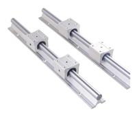 2Pcs SBR16 Linear Rail Guide 300 400 500 600 1000 1200 1500mm + 4pcs SBR16UU Bearing Block Set(1500mm)
