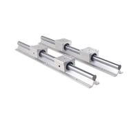 2pcs SBR16 Linear Rail Guide D16 300 400 500 600 1000 1200 1500mm Fully Slide Support +4pcs SBR16UU Bearing Block For CNC(1500mm)
