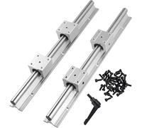 2pcs SBR20 Linear Rail 1500mm with 4 SBR20UU Bearing BlocksCNC Kit for Automated Machines Smooth Motion Precision Linear Slide System Compatible with SBR12 600mm