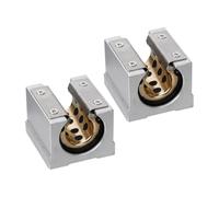 2pcs Sbr20uu Linear Guide Carriage 20mm Aluminum Alloy Oil Free Block