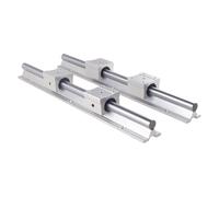 2Pcs SBR25 Linear Rail Guide 400 500 600 800 1000 1200 1500mm + 4pcs SBR25UU Linear Bearing Block Linear Rail Set(800mm)
