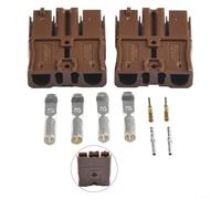 2PCS SBS75X Forklift Connectors for Lithium Batteries Engineered for Enhanced Conductivity and Safety Compliance (brown)