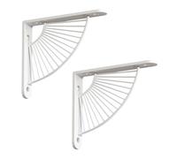 2pcs Scaffold Board Shelf Brackets 90 Degree Right Angle Shelf Supporters Brace Brackets Floating Shelve Bracket