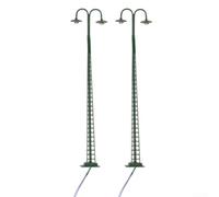 2pcs Scale Model Lighting Accessories Designed for Railway Layouts Dioramas and Miniature Building Scenes Using 3V LED Technology (green)