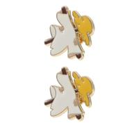 2pcs Scarecrow Brooch Pin in Zinc Alloy for Women, Japanese Style