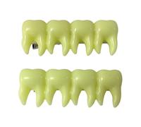 2Pcs Scary Tooth Hairpin Halloween Terrifying Barrettes For Dress Up And Performances Unique Hair Clip Decorations