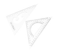 2pcs School Season Decor Drafting Triangle Set for Students, Ruler