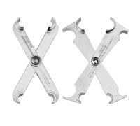 2pcs Scissor Fuel Line Disconnect Tool, 3/4 5/8 1/2 3/8 and 5/16 Inch Fuel Filter Tool Fuel Filter Removal Tool Fuel Line Remover for Quick Disconnection Fuel Line Tool for Many Vehicle Models