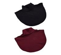 2Pcs Scoop Neck Fake Collars, Warm Collars, Simple Collars, Clothing Decorative Collars, Fake Collars For Women