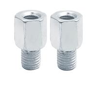 2pcs Scooter Motorcycle Rear Mirror Adapters M10 10MM M8 8MM 6MM Clockwise Anti-clockwise Right Left Hand Thread Changing Screw(2x M8-M8 (R-L))