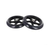 2pcs Scooter Wheels PU Silent Roller Skate Wheels for Trolley and Wheelchair Use High Speed Bearings for Long Life (180mm*30mm translucent)