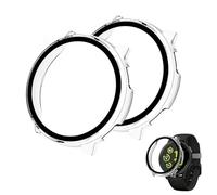 2Pcs Screen Protector Compatible with Garmin Vivoactive 5, Full Protective Ultra Slim Protective Case with Tempered Glass, Anti-Scratch & Anti-Drop Cover (Transparent)