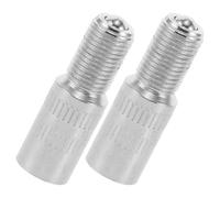 2pcs Screw on Valve Cap Stem Extension for Car and Truck Tires | Chrome Plated Copper, Tool Free Setup, Universal Fit for Valves, Auto Diyers and Mechanics