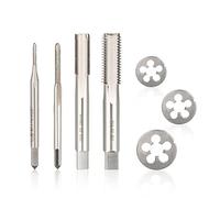 2pcs Screw Tap Die Set Metric Right Hand Machine Screw Thread Tap Drill Mini Thread Tools M1.1 M2 M2.2 M2.5 M3.5 Hand Tool-M2.2x0.45 Set