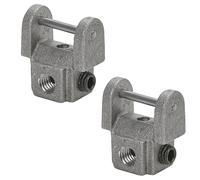 2Pcs Scroll Saw Blades Holders Conversion Kit, Universal Pin-Less Adapter Metal Upper/Lower Blade Clamp Holders Accessories Part, Suitable for Saw Blade Size 133 * 0.7 * 0.7 mm