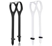 2pcs Scuba Mask Strap, Black and Transparent Dive Mask Replacement Universal Silicone Strap for Diving Swimming Snorkeling