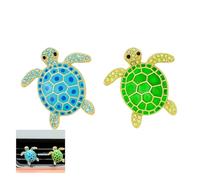 2Pcs Sea Turtle Air Vent Clips, Funny Car Air Freshener Vent Clips Decorations, Cute Sea Turtle Car Interior Accessories Vent Diffuser, Conditioning Outlet Clip for Women Men