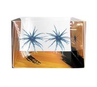 2Pcs Sea Urchin Soft Bait Realistic Tentacle Fishing Lures, Floating TPR Swimbait with Reflective Flash for Bass Trout Perch, 6 Colors Artificial Worm Baits for Saltwater Freshwater Shore Angling (E)