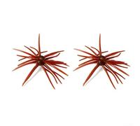 2Pcs Sea Urchin Style Soft Bait for Bass Fishing with TPR Material Construction and Multi Directional Flexibility (Brown)