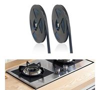 2PCS Sealant Tape,8MM Black Caulk Strips, Waterproof Shower Seal Strip Caulk Tape Bath Sealant Strip Tile Bath Trim Sealing Strips for Stove Sink Bathroom Toilet- 6M