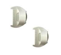 2PCS Seam Guide & Sewing Gauge for Beginners - 3/4mm Edge Stitch Lock Tool with Thumb Guide, Quilting Ruler for Straight & Curved Seams (White-3mm)
