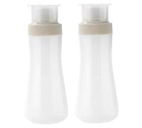 2Pcs Seasoning Containers, 350ml Powdered Sugar Shaker with Lid, Plastic Squeeze Bottle for Sifter Cocoa, Cinnamon Powder, Sugar, Chocolate Coffee