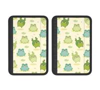 2PCS Seat Belt Covers Soft Comfortable Shoulder Strap Pads, Frog Universal Car Accessories Seat Belt Pad for Car Truck