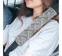 2PCS Seat Belt Pads, Auto Seat Belt Cover, Soft Seatbelt Shoulder Pad, Seatbelt Covers for Adults and Children, Universal Comfort Harness Pads for Car, Truck, SUV, Airplane (Grey)