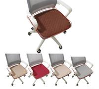 2pcs Seat Cushions Designed for Chair Stability, Non-Slip Backing Keeps Pad in Place During Daily Use (Red wine)