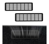 2pcs Seat Floor Vent Cover for Model Y Juniper, Black Rear Under Seat Air Condition Outlet Grille Protector for 2025-2026 New Model Y Juniper Accessories