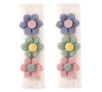 2Pcs Seatbelt Covers, Flower Soft Cute Seatbelt Covers Multi-Use Widely Fit Comfort Car Seat Strap Pads for Women Kids..