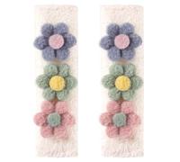 2Pcs Seatbelt Covers, Flower Soft Cute Seatbelt Covers Multi-Use Widely Fit Comfort Car Seat Strap Pads for Women Kids..