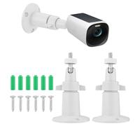 2pcs Security Camera Mount, Adjustable Camera Mounting Bracket | Camera Wall Mount Bracket Holder Indoor/Outdoor Compatible with Arlo Eufy Solocam S220/C210 Eufycam 2C/2C Pro 3/S330 3C/S300