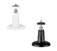 2PCS Security Camera Wall Mount, Bracket Outside Accessories, Security Camera Outdoor Mounts, Camera Wall Mount Brackets (BK+WT)