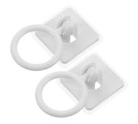 2Pcs Self Adhesive Door Helper Ring Adaptive Pull Aid for Elderly | Inclusion Day Tribute, Plastic Gentle Design, Widened Silicone Grip, for Drawers and Bathroom Furniture