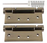 2pcs Self Closing Door Hinges with Hydraulic Buffer for Wooden Doors