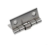 2pcs Self Closing Spring Hinges 304 Stainless Steel Heavy Duty Door Hinge for Cabinet Cupboard Box Furniture Silver 4 Inch(4 Inch)