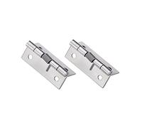 2PCS Self-Opening Spring Hinges, Stainless Steel Spring Door Hinges, Automatic Opening Hinges for Internal use in Residential and Commercial Building Projects(50×36×1.5MM)