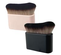 2PCS Self Tanning Brushes for Body & Face - Premium Kabuki Tan Applicator, Portable Fake Tan Brush for Smooth, Streak-Free Application. Ideal for Self Tanner, Body Makeup & Foundation