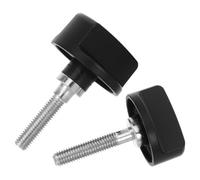 2pcs Selfie Stick Clamping Screw Knob Stainless Steel Black