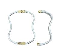 2Pcs Semi-Circular Handles for DIY Handbag Making Cloud Pattern Woven Wallet Accessories,Style M,24cm - 2Pcs