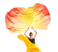 2Pcs Semicircle Praise Flags Praise Dance Worship Flags With Scalable Rod For Worship Dance Practice Performances Props