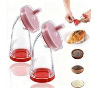2PCS Sesame Seed Grinder, Rotatable Seasoning Grinding Bottle Tool, Manual Sesame Seed Grinder, Hand Seasoning Crusher Tool, for Apartment, Restaurant, Home Kitchen, Salt, Pepper