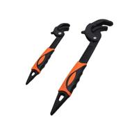 2Pcs/Set 14-30/30-60mm Universal Pipe Wrench Open End Spanner Set Plumber Multi Hand Tool High-Carbon Steel Snap Grip Tool