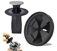2pcs/set 3 3/8" Garbage Disposal Strainer,Kitchen Sink Drain Splash Guard,Food Scraper and Garbage Disposal Scraper for Insinkerator,Garbage Disposal Quiet Cover for InSinkErator Series